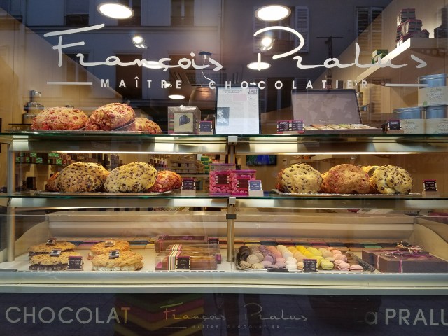Bakery window in Paris, France