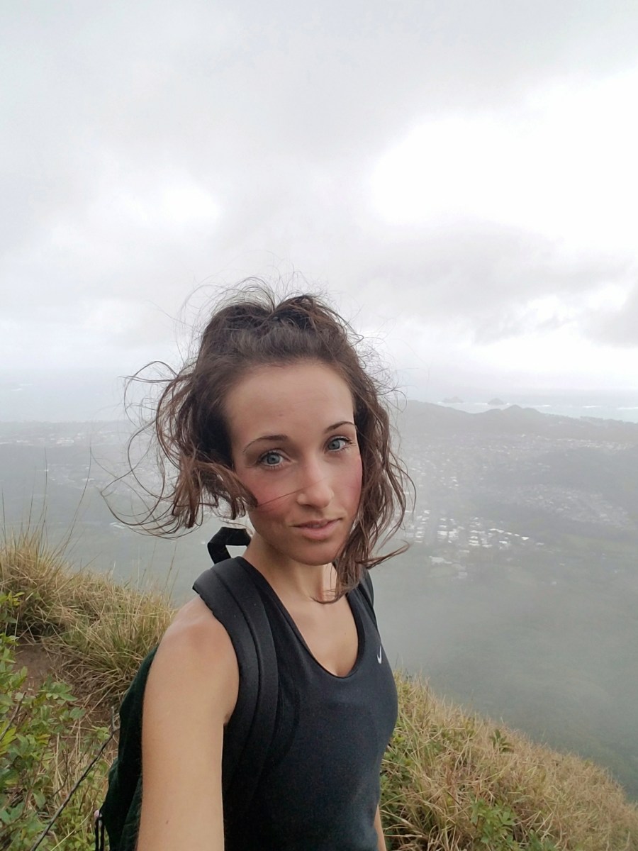 Woman hiking in Hawaii