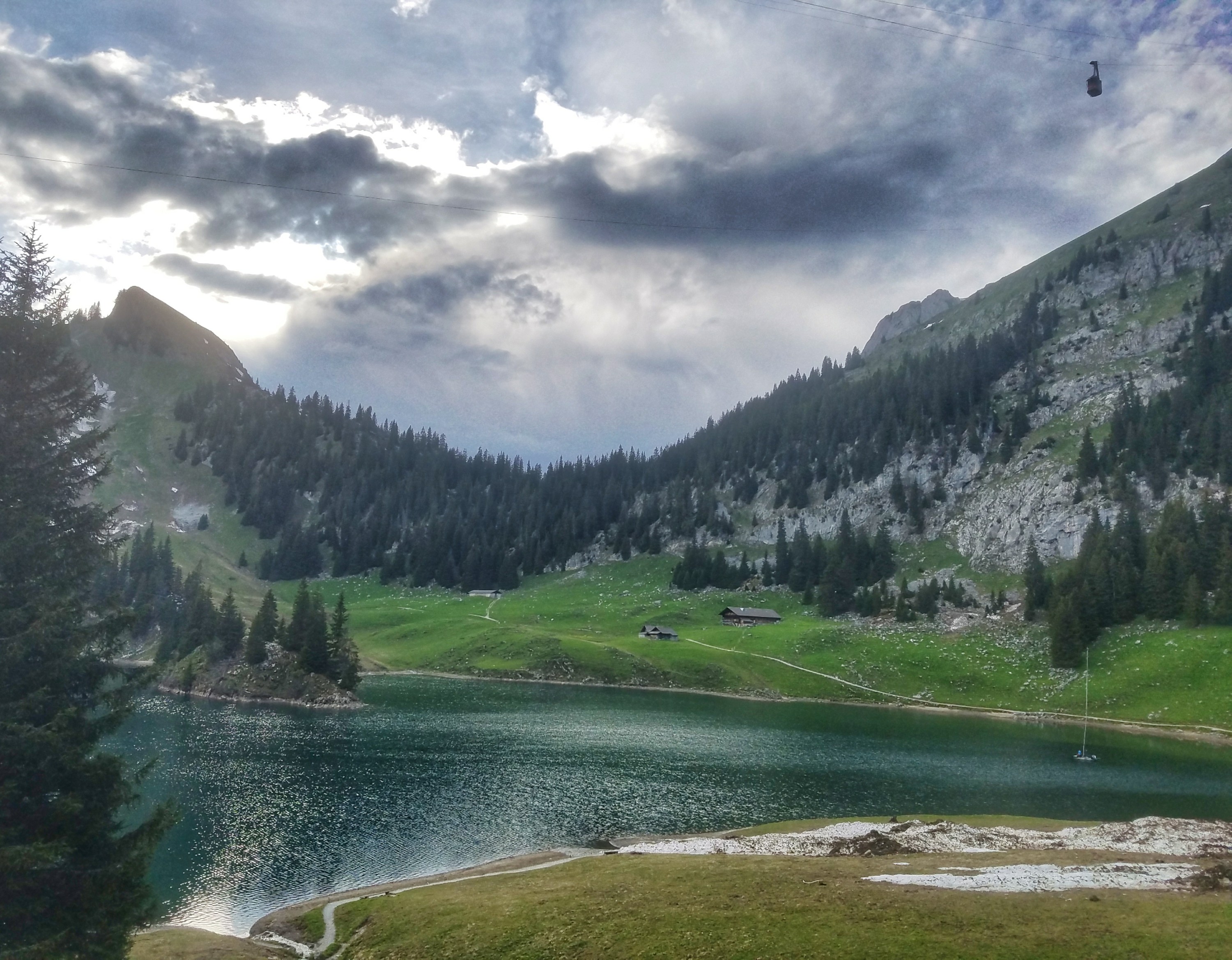 Lake in the Alps Switzerland