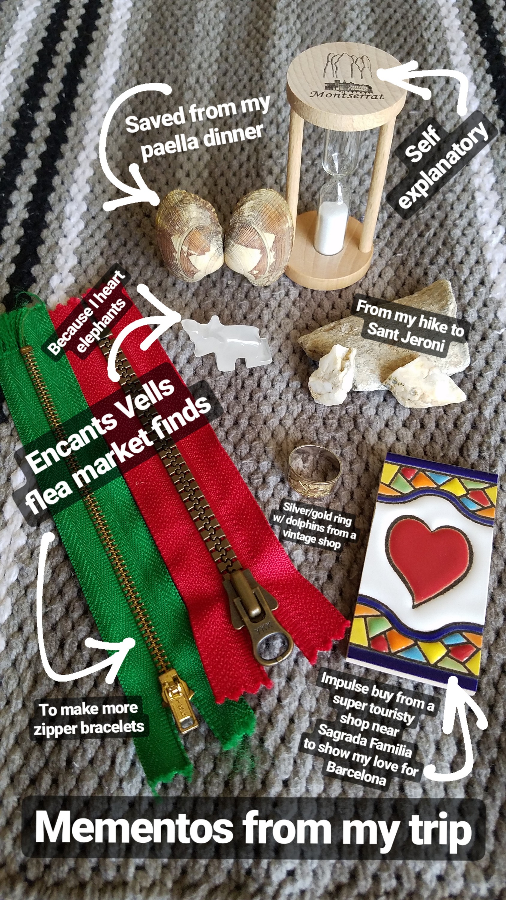 Photo of travel souvenirs