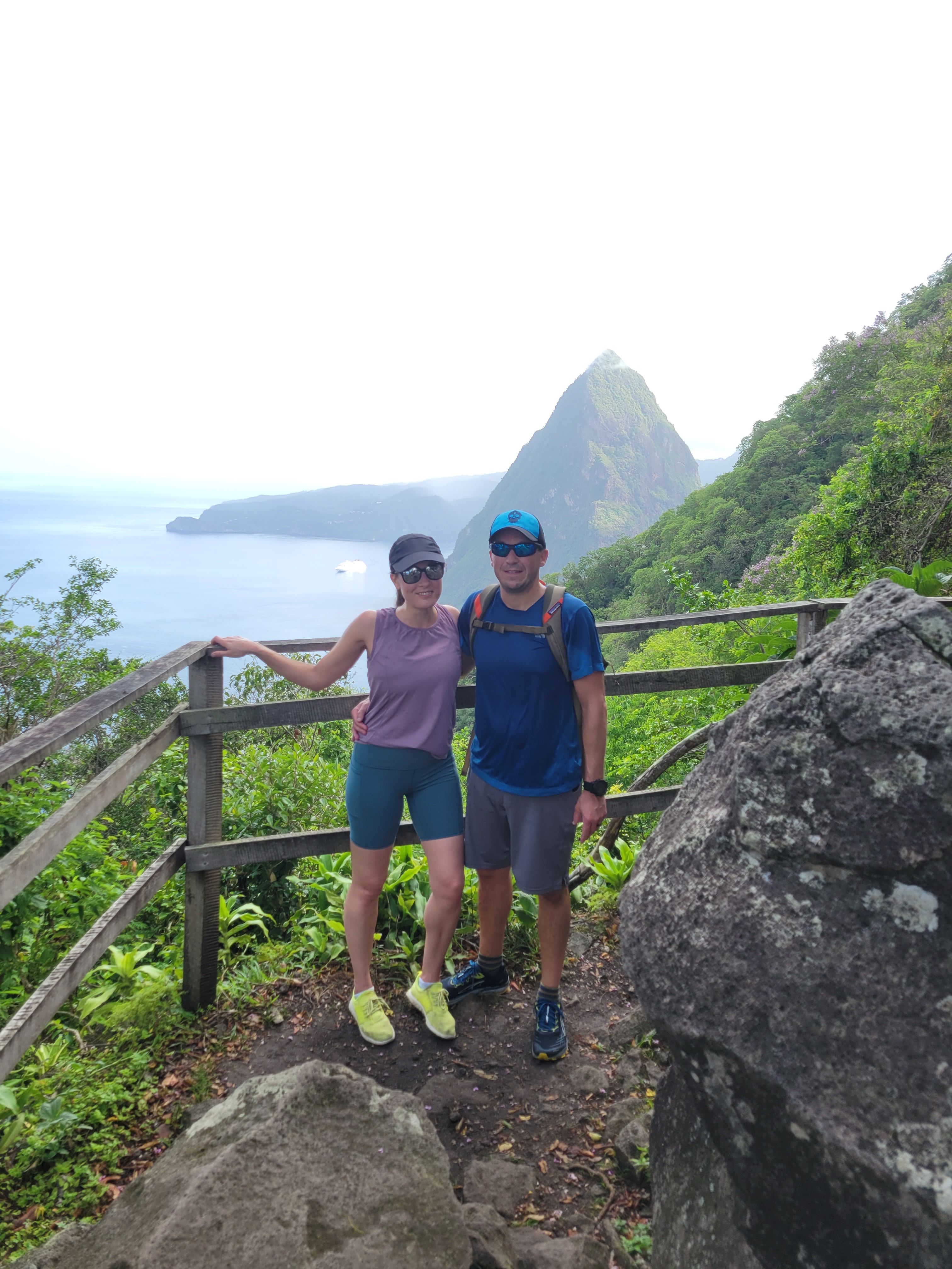 Gros Piton Hike View of Petit Piton