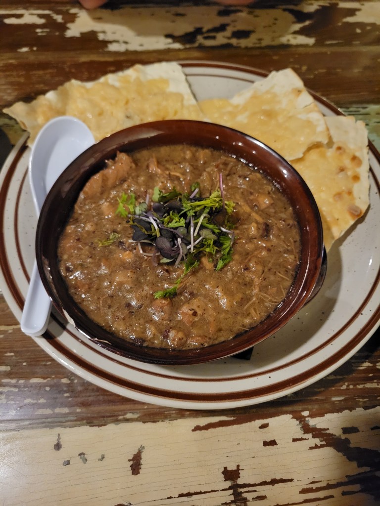Bowl of German rabbit stew