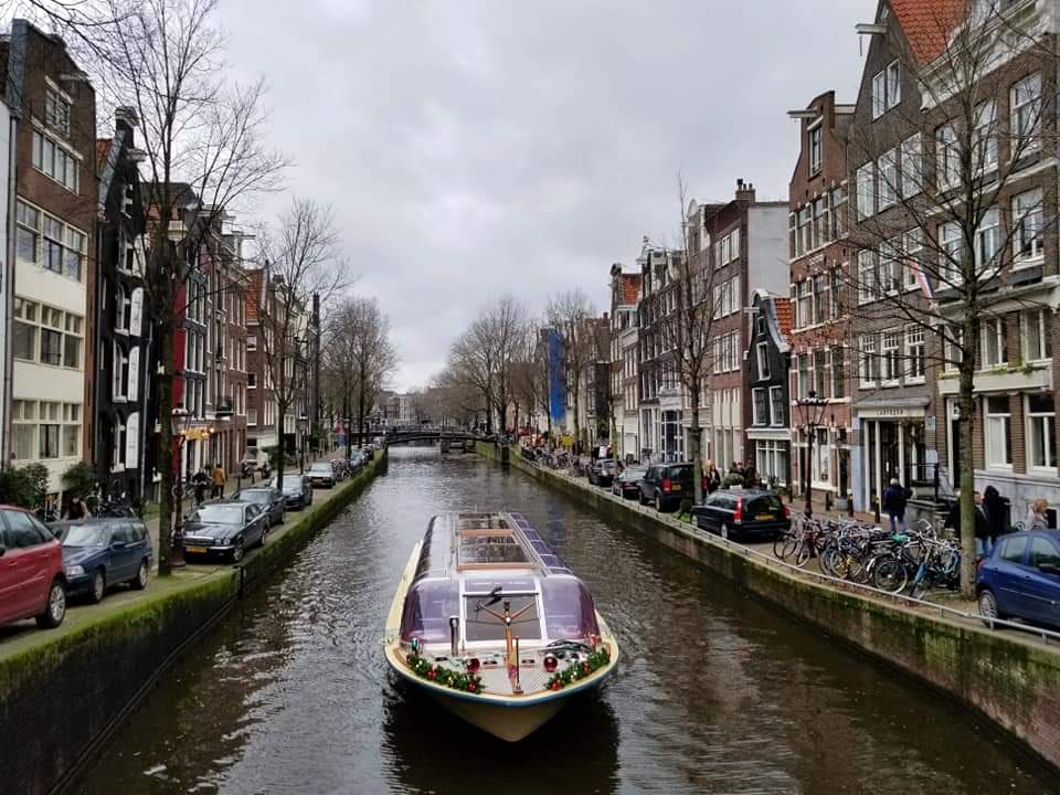 Canal in Amsterdam The Netherlands 