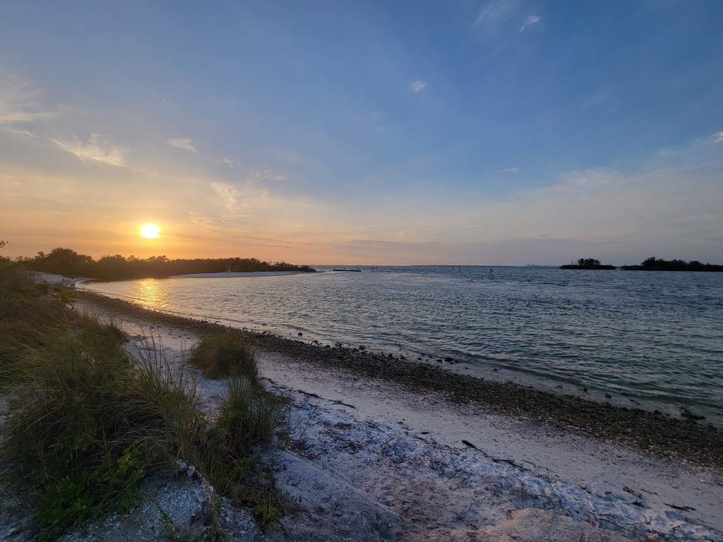 Apollo Beach Nature Preserve beach at sunset