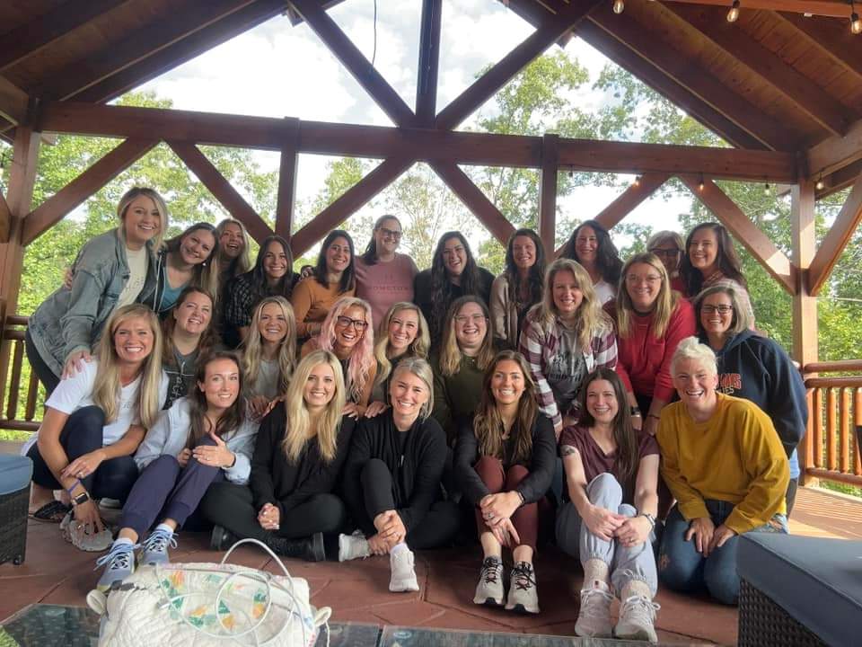 A group of women posing.