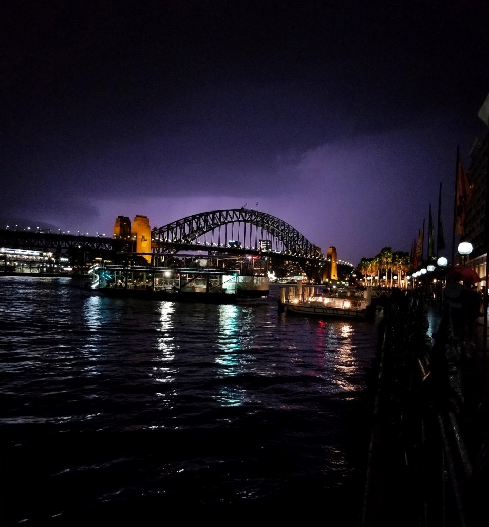Sydney Harbour Bridge at night