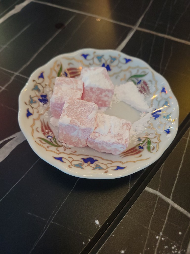 A plate of Turkish Delight