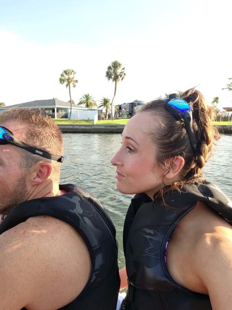 Man and woman on jet ski in Florida 