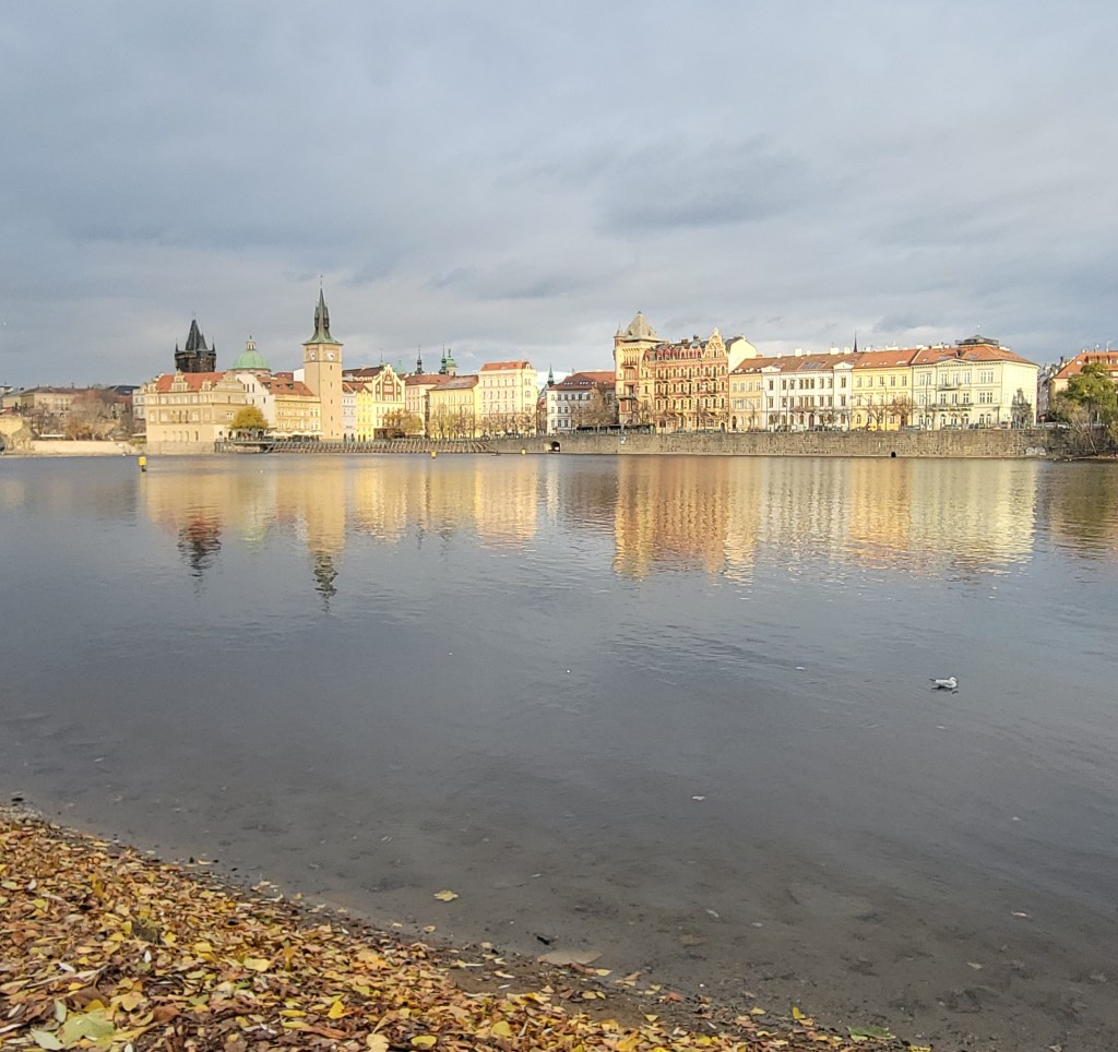 View of Prague over the river
