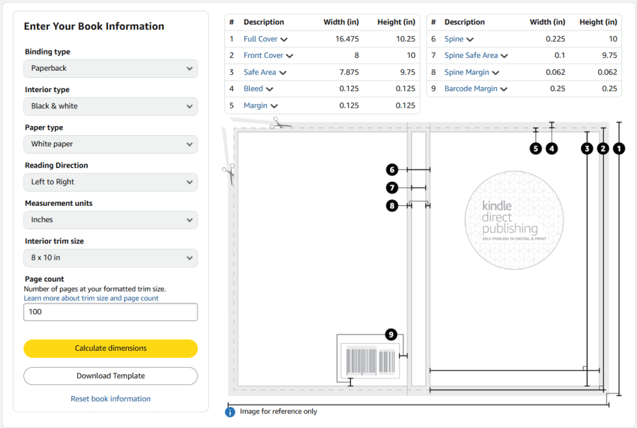 KDP cover calculator
