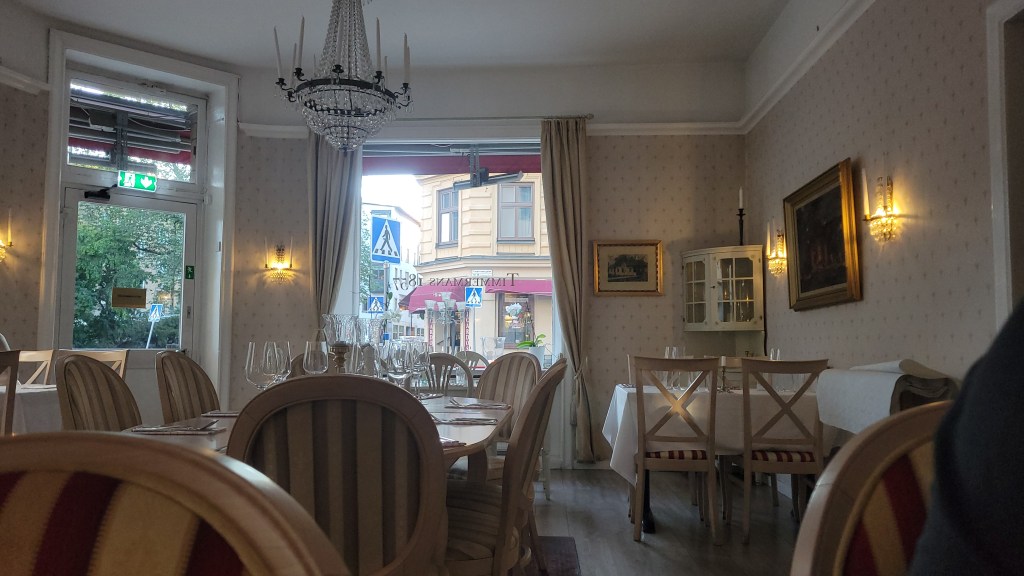 Interior of a restaurant