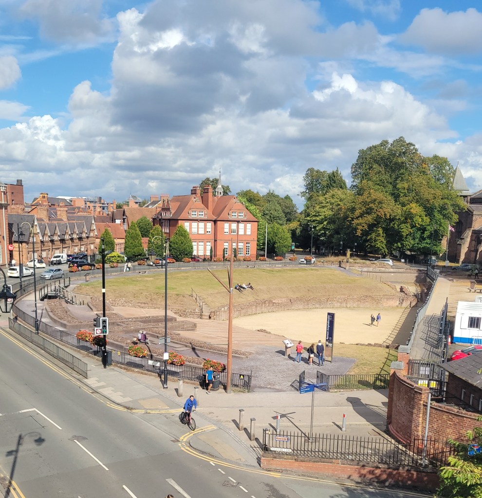 Roman amphitheater in Chester, UK