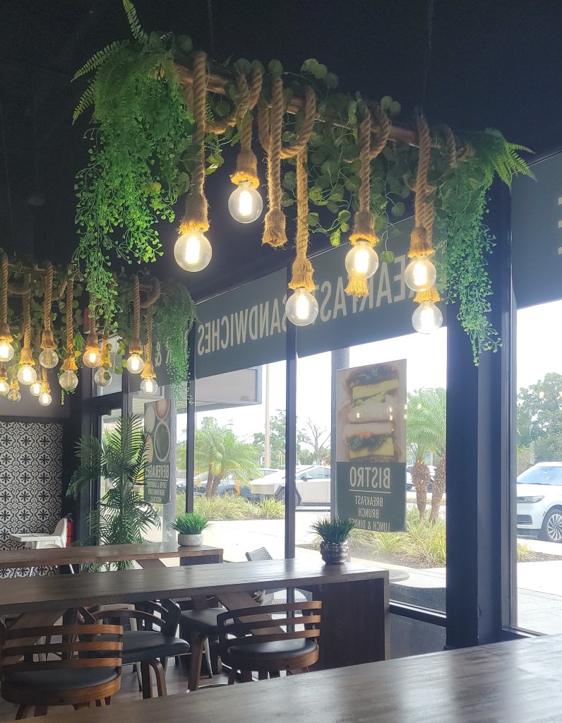 Halelife Bakery seating area in St. Petersburg, Florida 