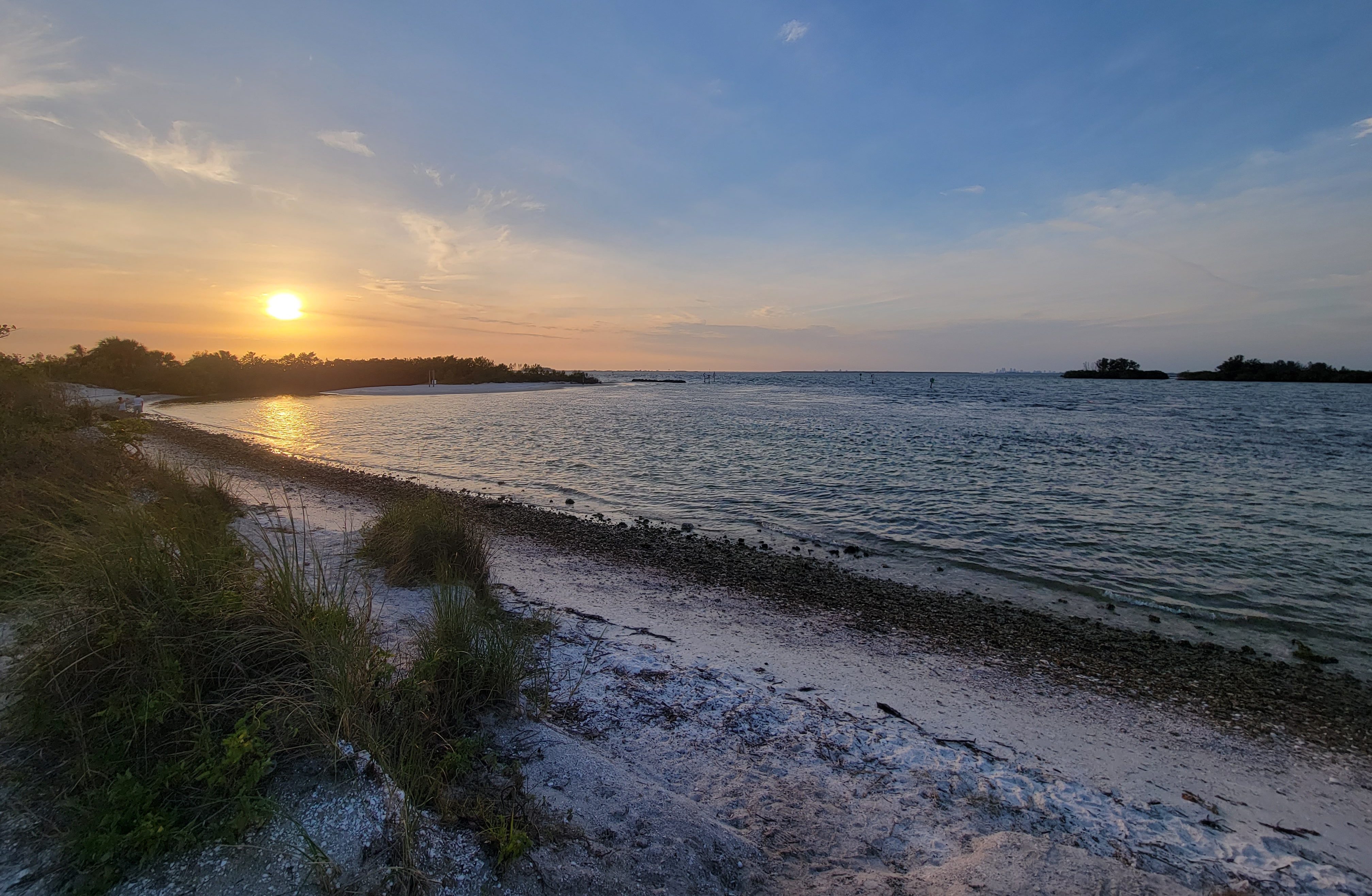 Apollo Beach Nature Preserve beach at sunset