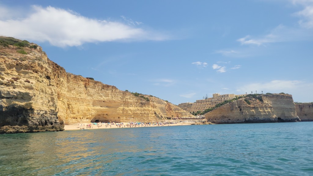 Centeanes Beach cove in Portugal